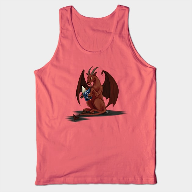 Cryptid Book Club - Jersey Devil Tank Top by ruthimagination